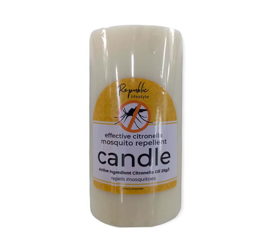 Natural citronella mosquito repellent candle