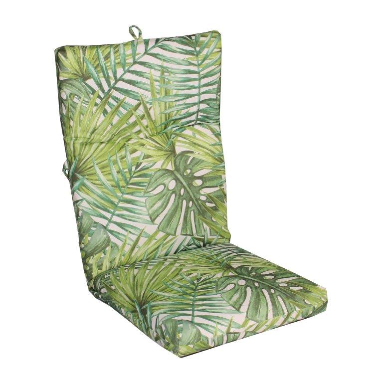 TL tropical high back chair cushion