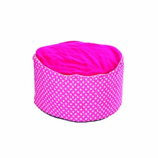 Kids bedroom accessory bean bag chair pink with hearts