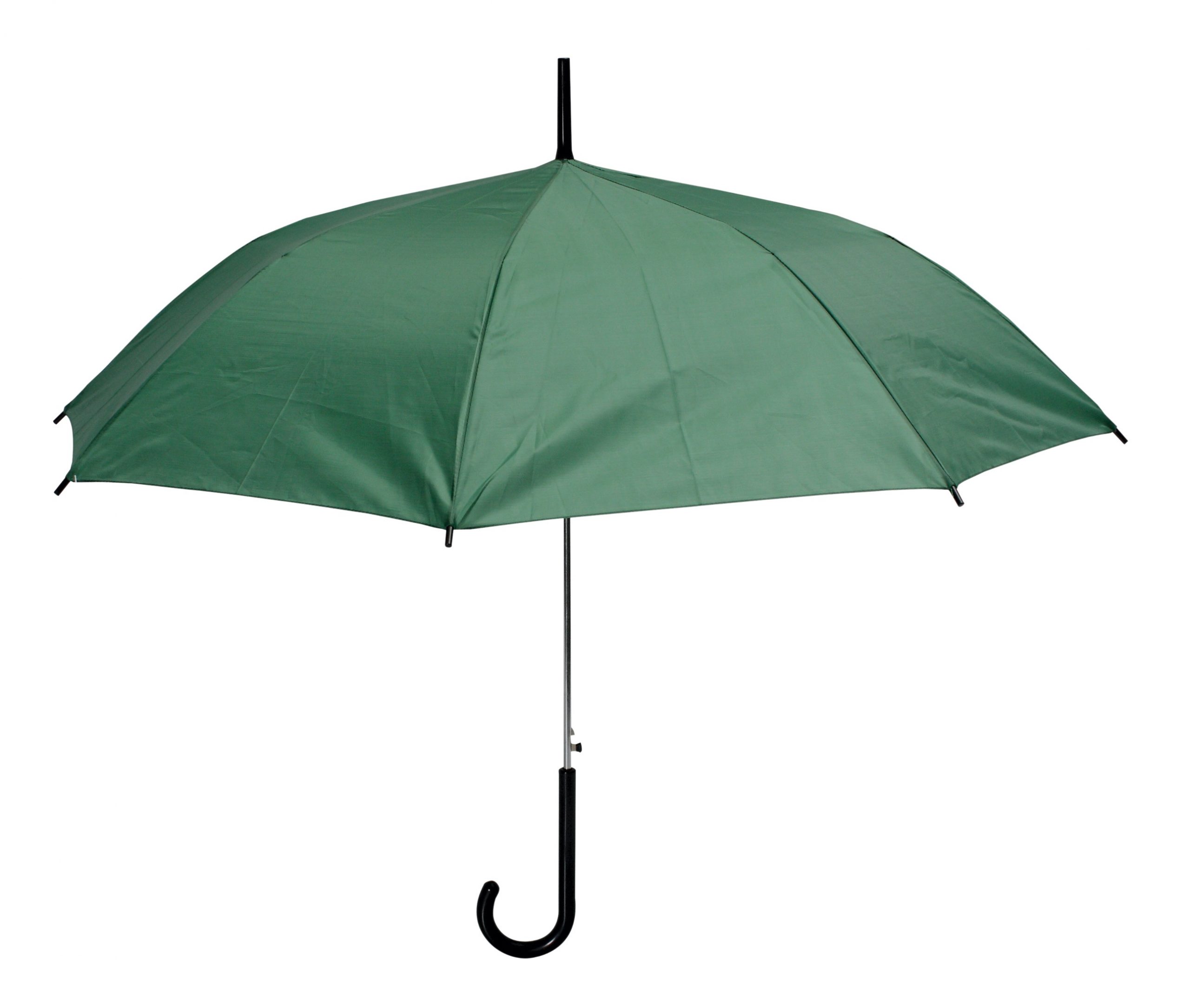 green-rain-umbrella-rounded-handle