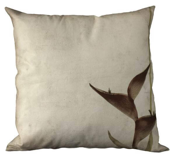 scatter cushion heliconia print